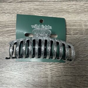 NEW! Wild Fable Women's Claw Hair Clip Jumbo Two Tone Black White Sparkle